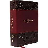 KJV, The King James Study Bible, Leathersoft, Burgundy, Red Letter